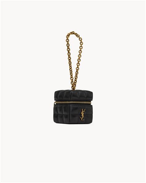 cassandre matelassé carré mini cube on chain in lambskin